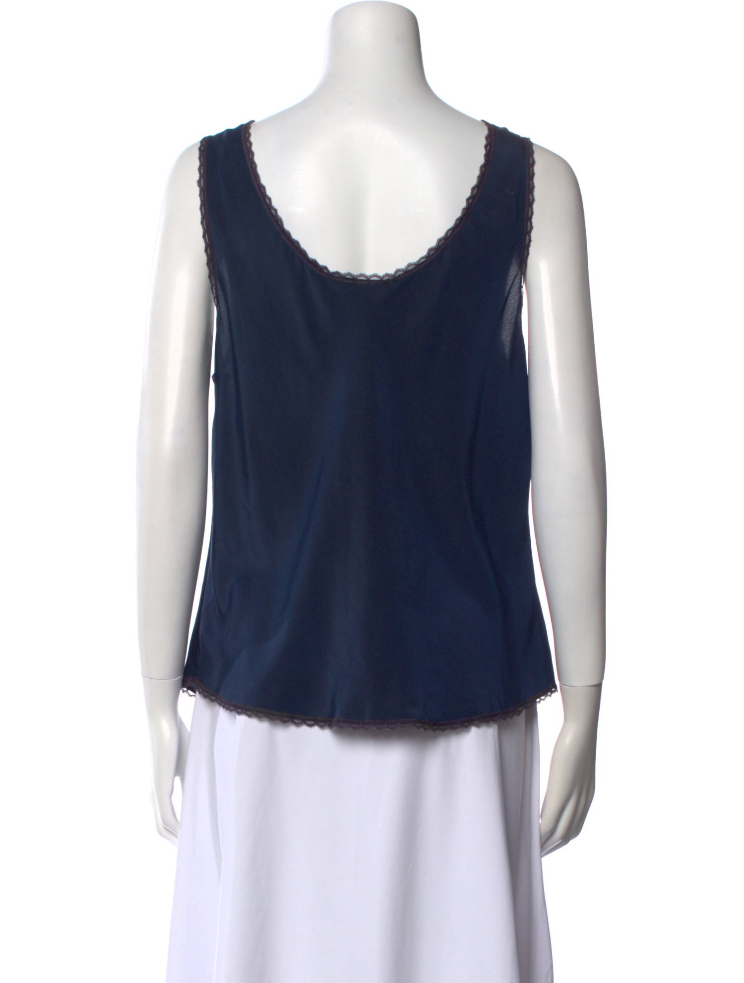 Christian Dior Square Neckline Sleeveless Top